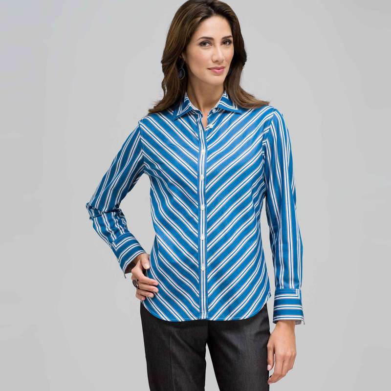 Striped Shirt, Royal Multi, large image number 0